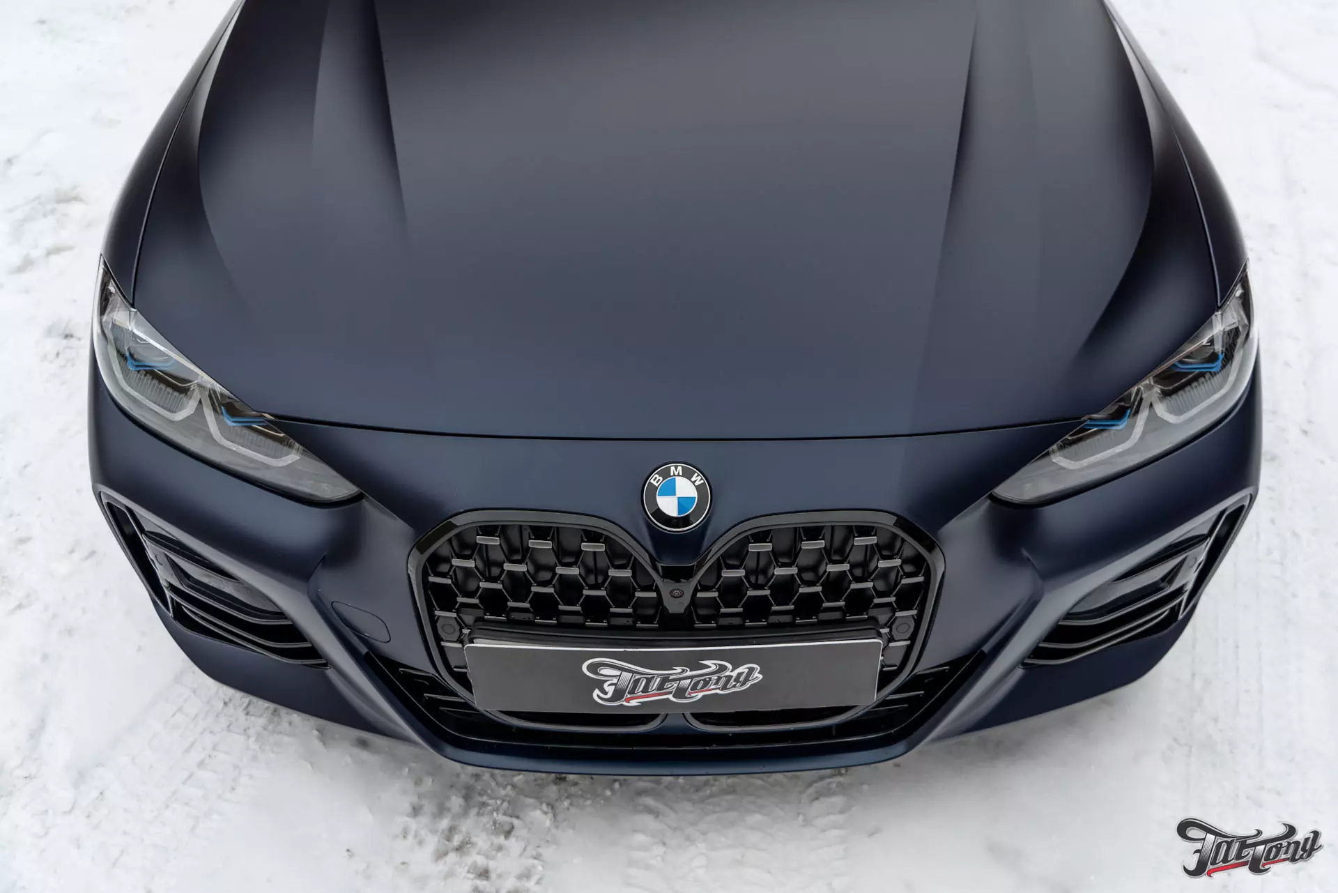 BMW 440i. Оклейка в матовый полиуретан